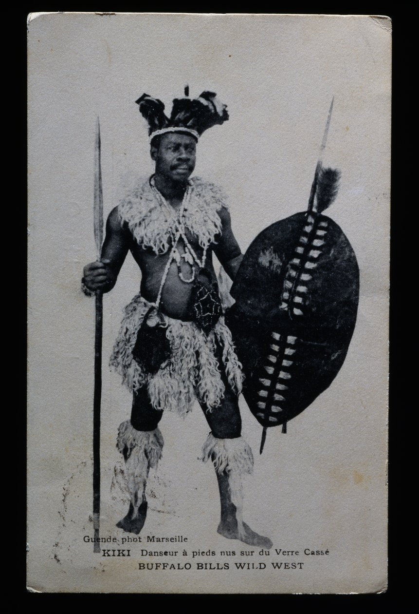 Kiki, danser som opptrådte barbeint på knust glass, Buffalo Bill (William Frederick Cody av French Photographer