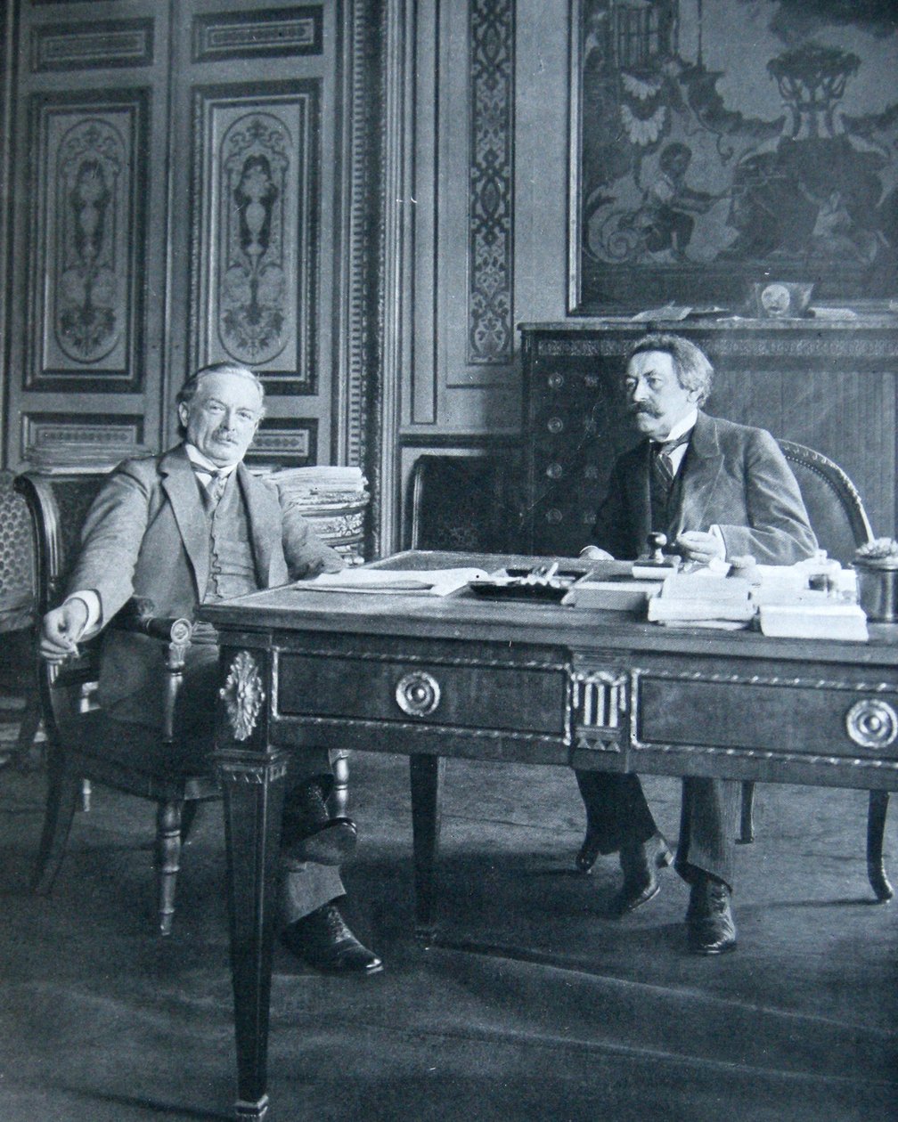 Lloyd George og Aristide Briand, 1916 av French Photographer