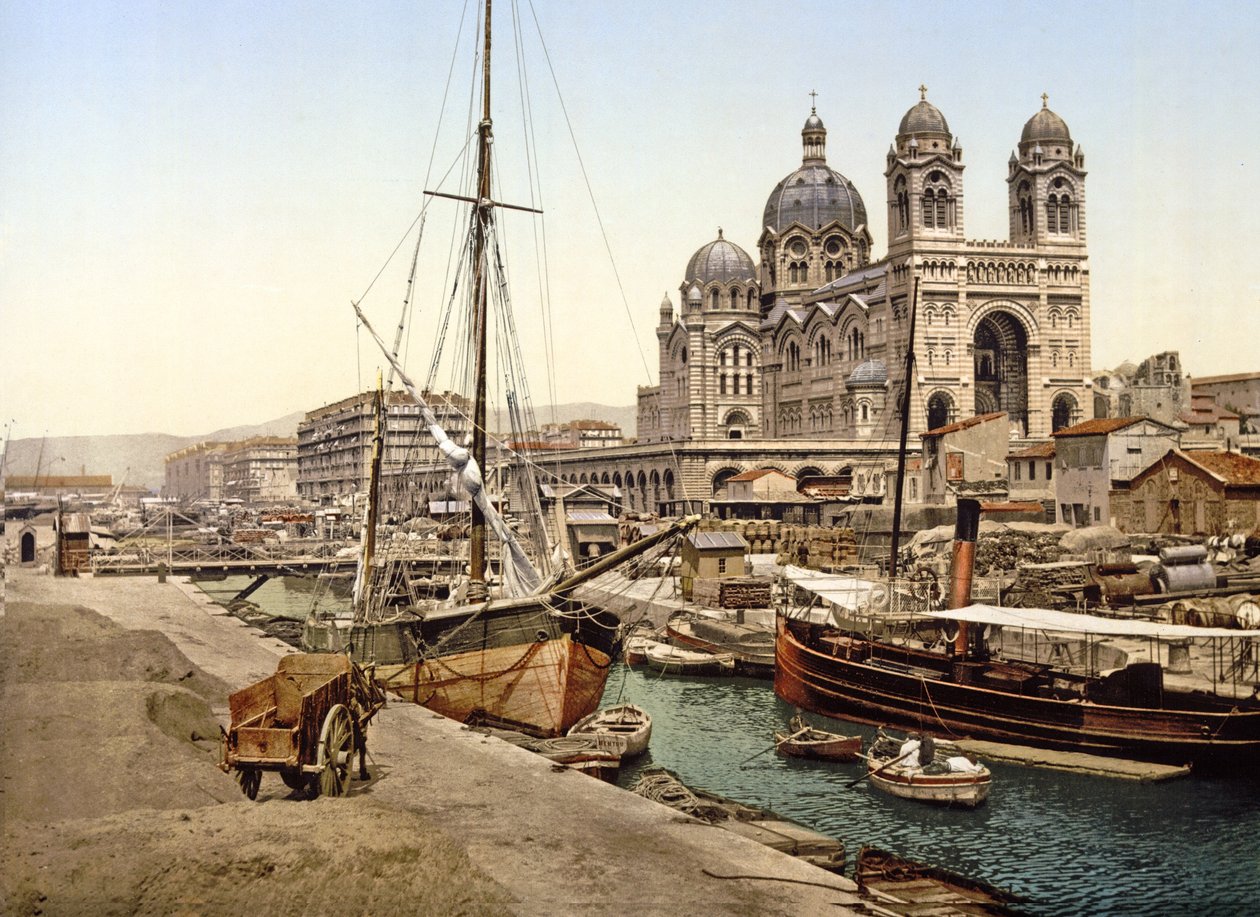 Marseilles katedral, 1890-1900 av French Photographer