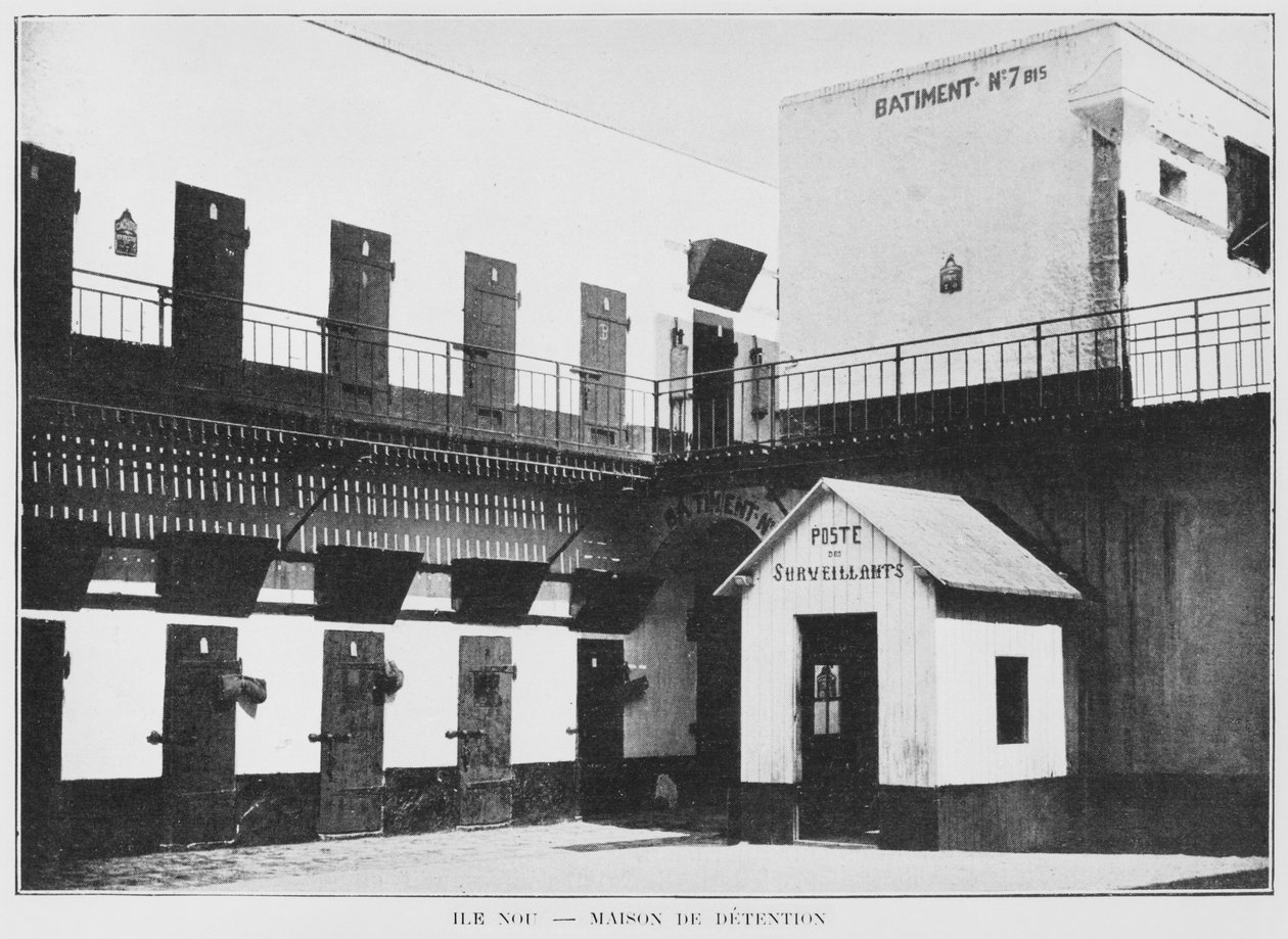 New Caledonia, Isle of Nou, House of Detention, fra La Depeche Coloniale, 1903 av French Photographer