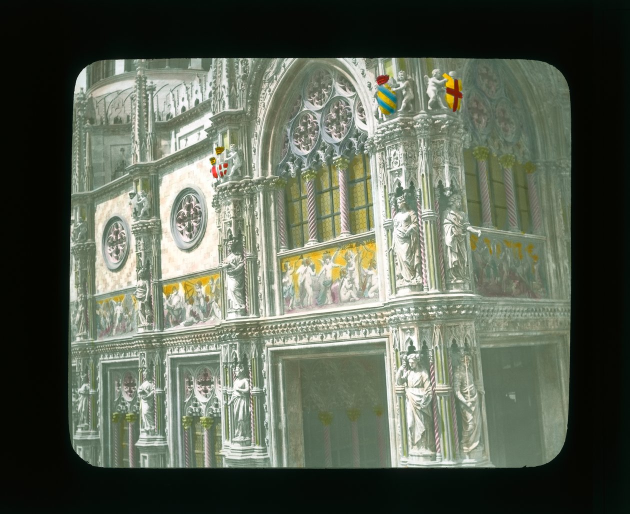 Paris-utstilling: Italian Pavilion, Paris, Frankrike, 1900 (lyktlys) av French Photographer