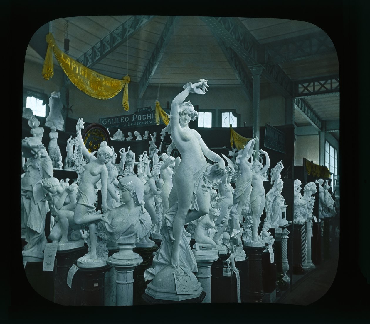 Paris-utstilling: Palace of National Manufactures, 1900 (lanternelys) av French Photographer