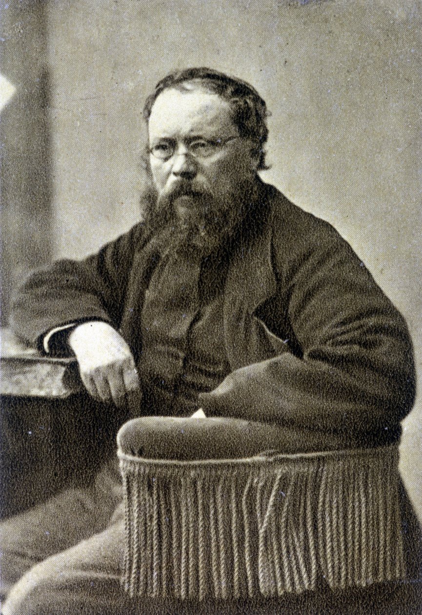 Pierre Joseph Proudhon (1809 - 1865). Fransk sosialistisk teoretiker, forløper for anarkismen. av French Photographer