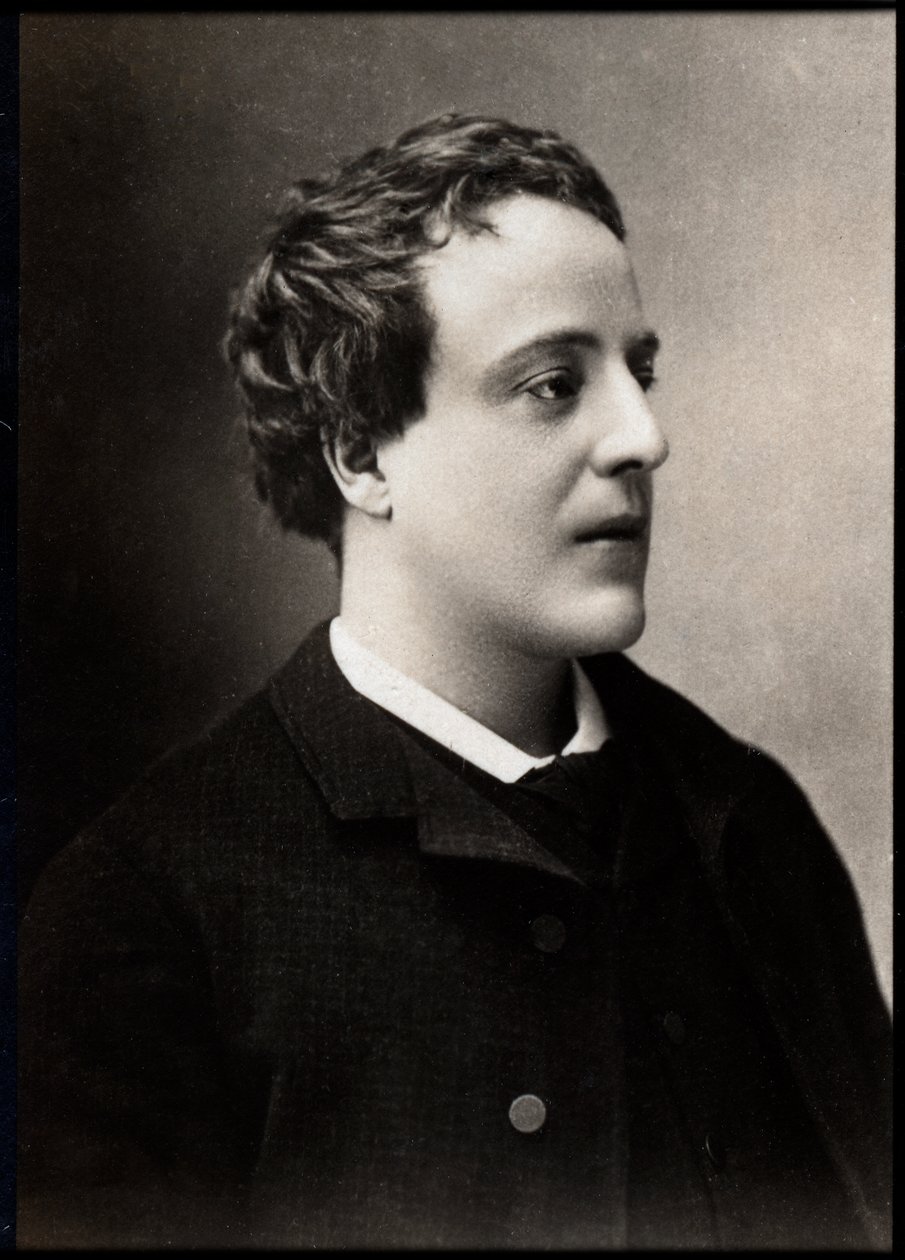 Portrett av Adolphe Leon Willette (1857-1926), fransk maler, illustratør, karikaturtegner og litograf. av French Photographer