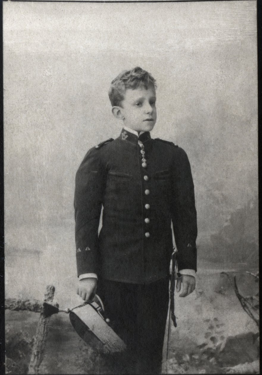 Portrett av Alfonso XIII av Spania (1886-1941), konge av Spania. av French Photographer