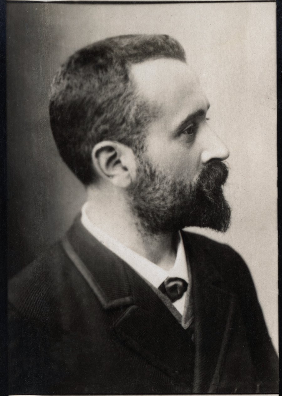 Portrett av Alphonse Bertillon (1853-1914), fransk politimann og biometriforsker. av French Photographer