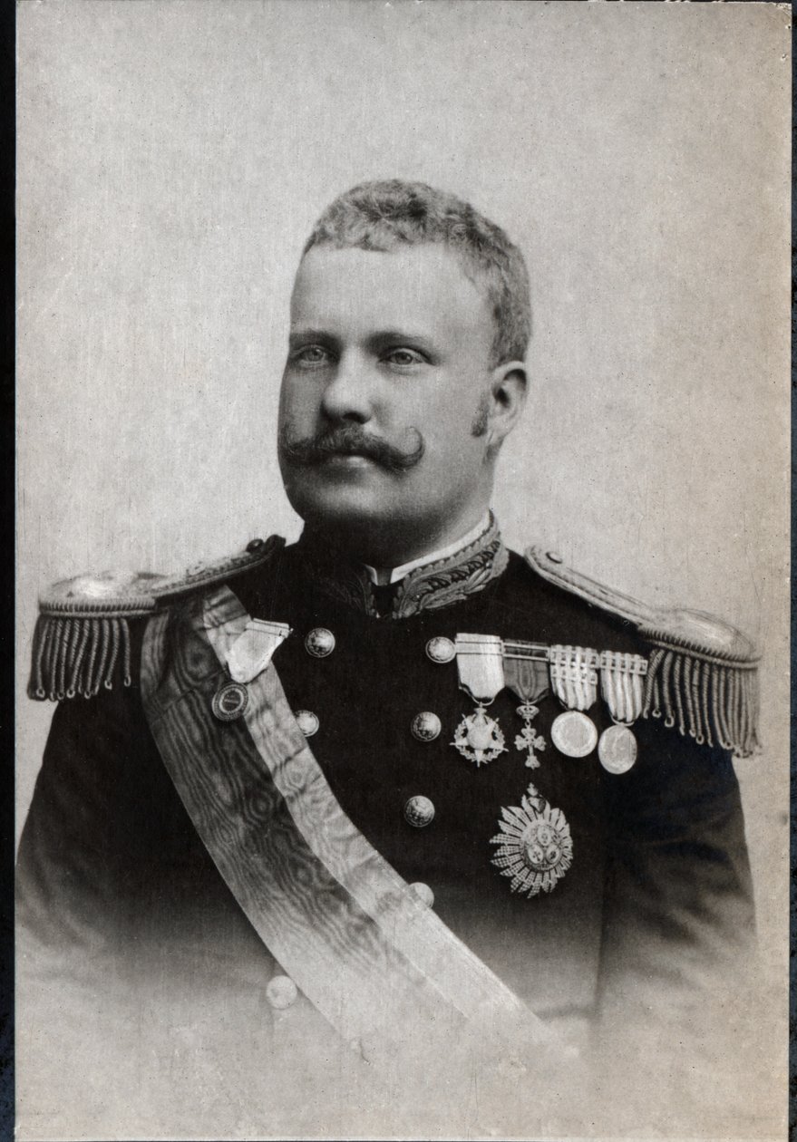 Portrett av Carlos I av Portugal (1863-1908), konge av Portugal. av French Photographer