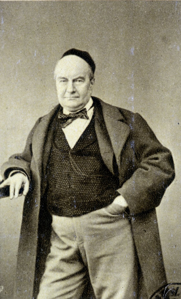 Portrett av Charles Augustin Sainte Beuve (1804 - 1869) (Sainte-Beuve), forfatter, journalist og litteraturkritiker. av French Photographer
