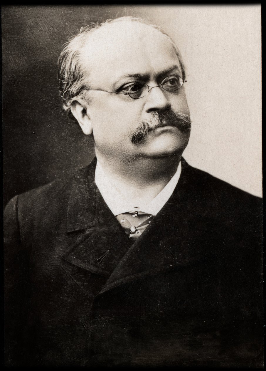 Portrett av Charles Lecocq (1832-1918), fransk musikalsk komponist. av French Photographer