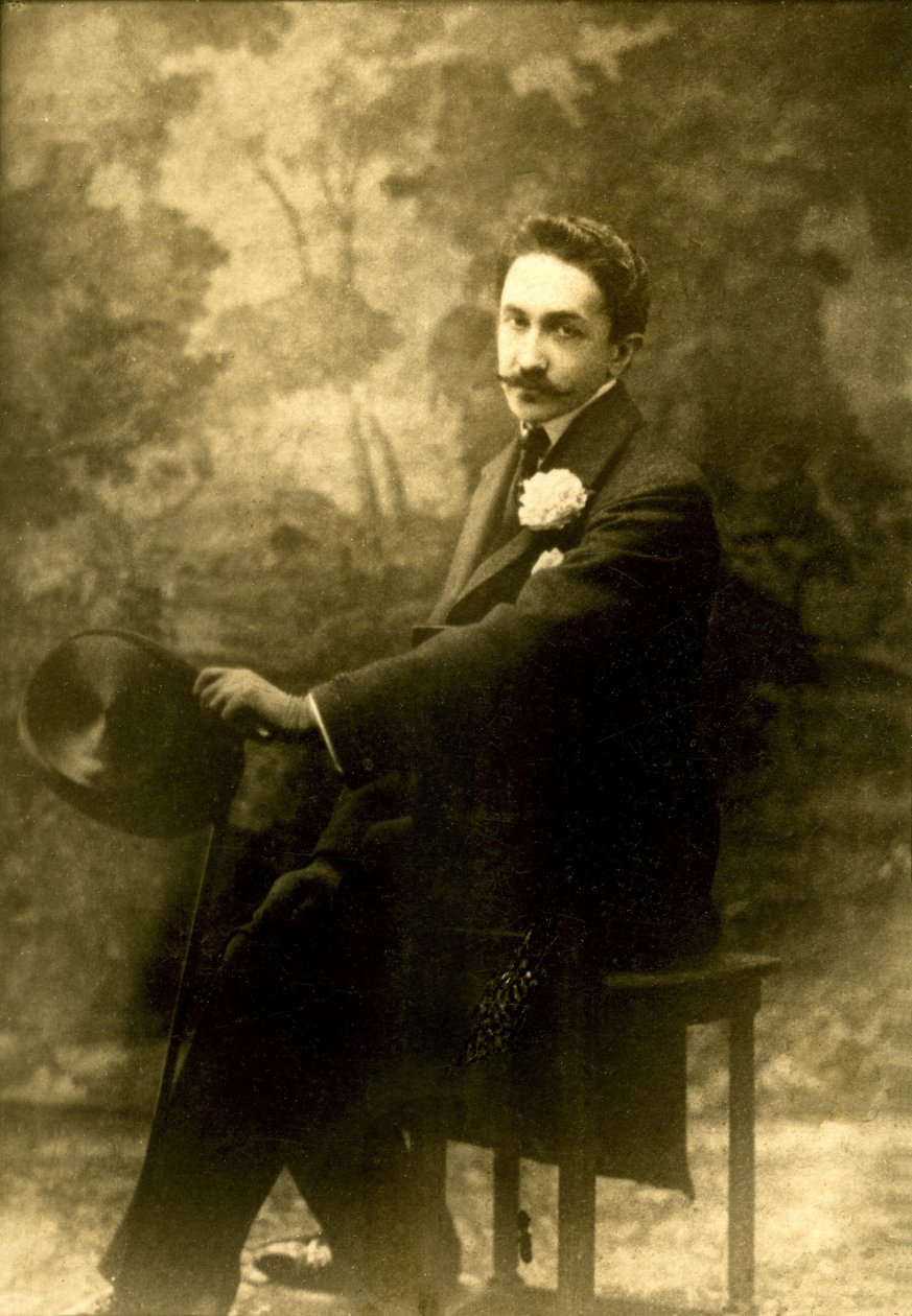 Portrett av grev Robert de Montesquiou av French Photographer