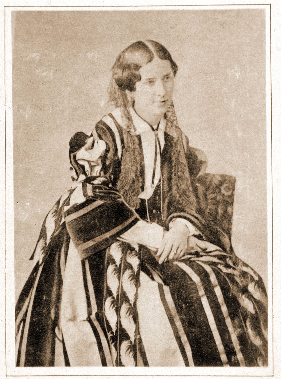 Portrett av Elisabeth Felix kalt Mademoiselle Rachel i 1851, fransk tragedier (1821 - 1858) av French Photographer