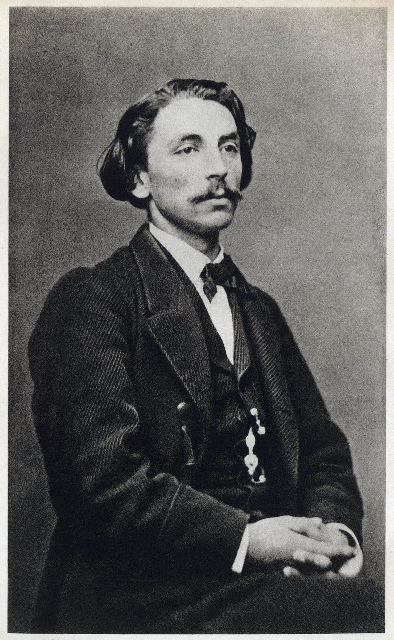 Portrett av Etienne Mallarme dit Stephane Mallarme (1842-1898) i 1862, fransk poet. Fotografering av French Photographer