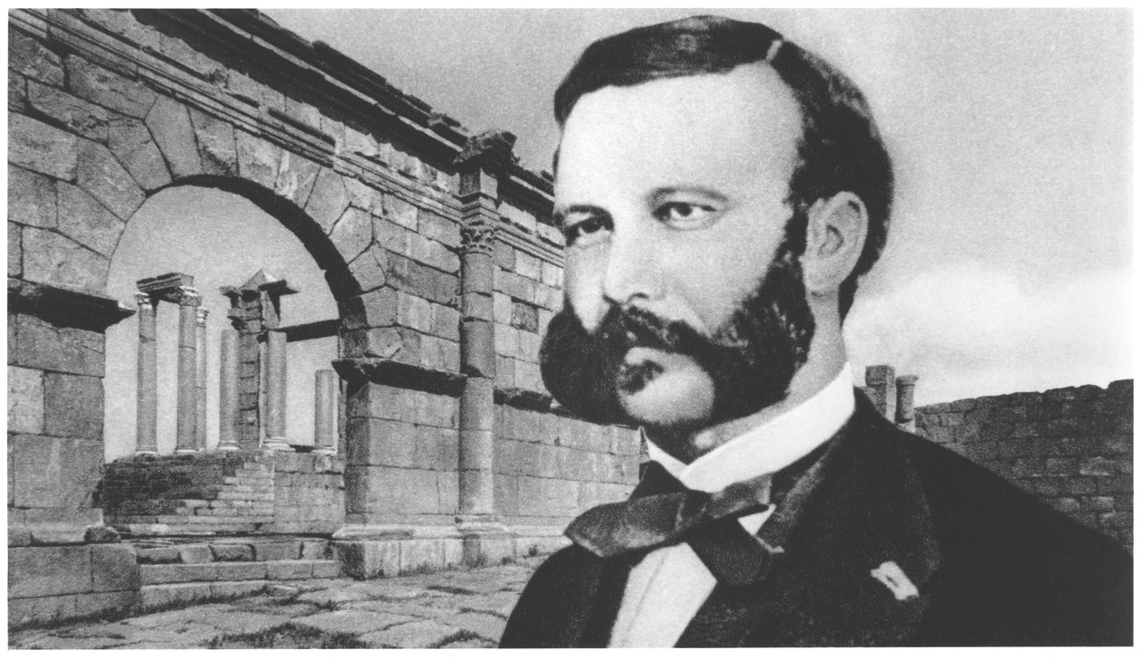 Portrett av Henri Dunant (1828-1910) av French Photographer