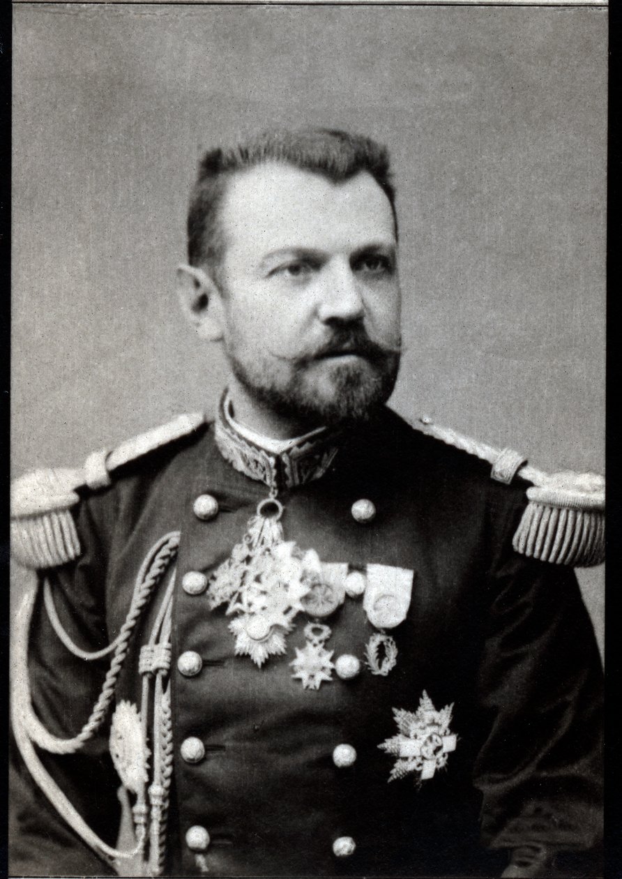 Portrett av Henri Joseph Brugere (1841-1918), fransk general. av French Photographer