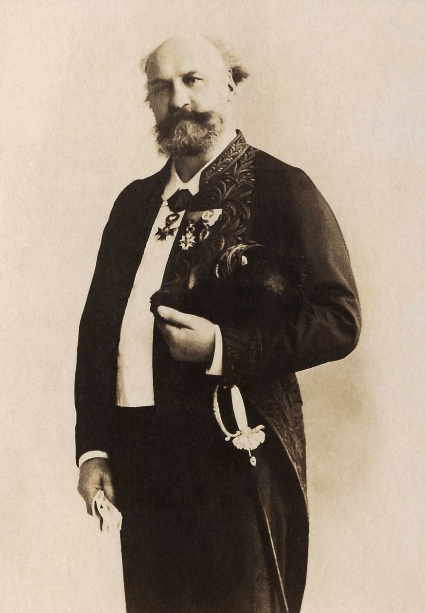 Portrett av Jules Eugene Lenepveu (1819-1898), fransk maler. av French Photographer