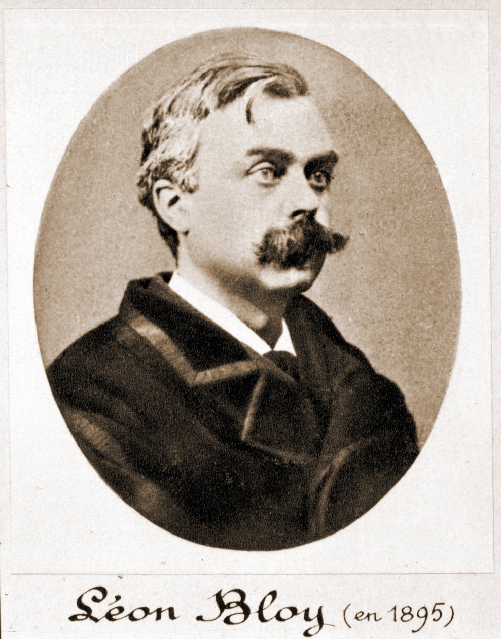 Portrett av Léon Bloy (1846 - 1917), fransk forfatter. 1895 av French Photographer