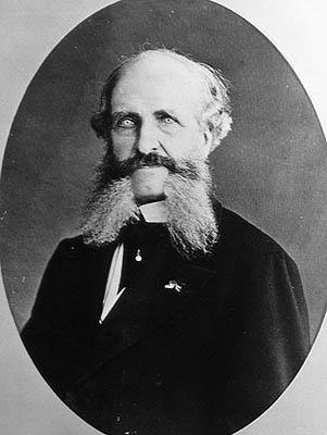 Portrett av Noël Guéneau de Mussy, ca. 1870 (s/hv-bilde) av French Photographer