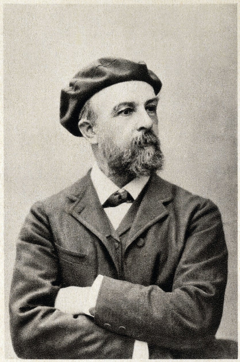 Portrett av Odilon Redon (1840-1916), fransk maler. Fotografering av French Photographer