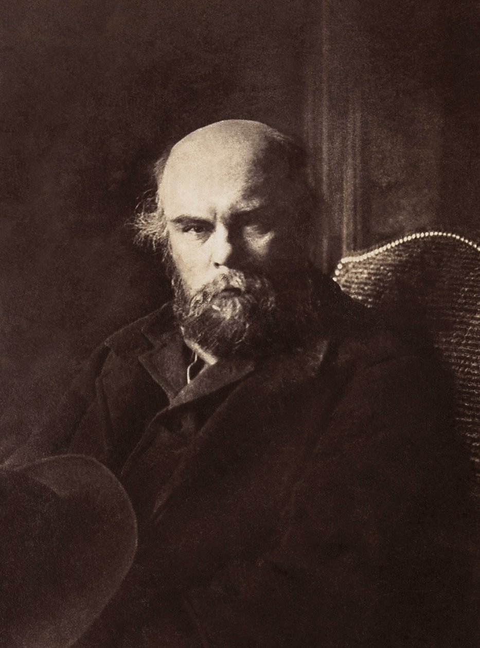 Portrett av Paul Verlaine (1844-1896), fransk poet. av French Photographer