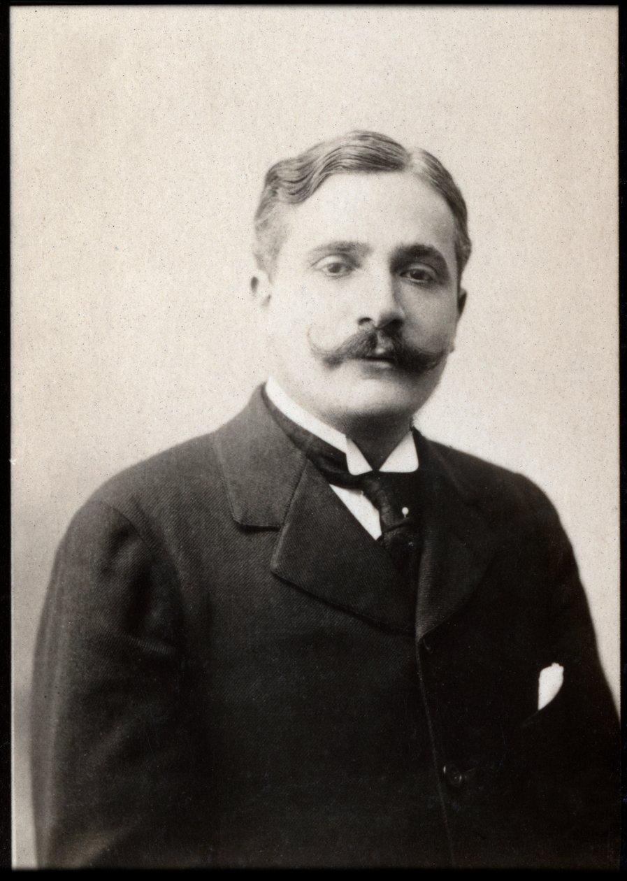 Portrett av Pierre Decourcelle (1856-1926), fransk forfatter. av French Photographer