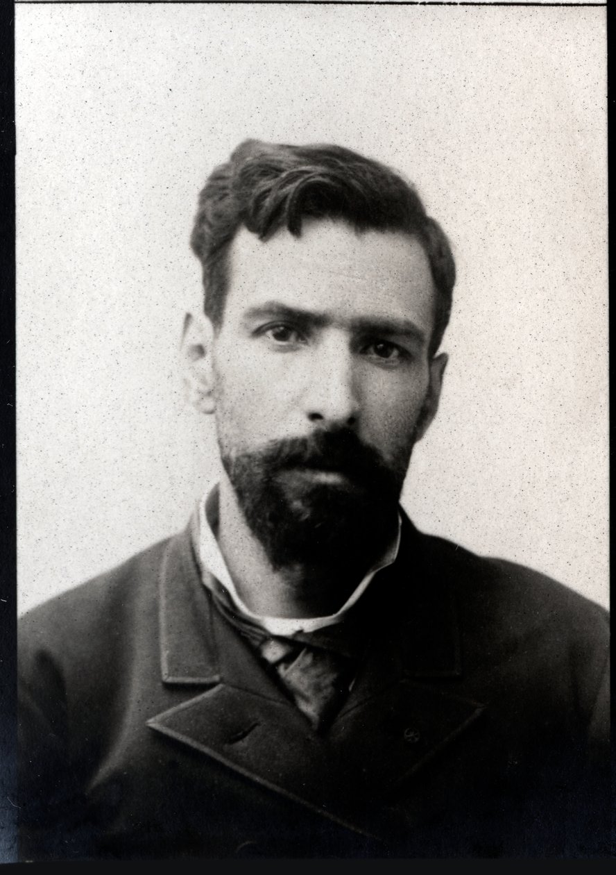 Portrett av Pietro Paolo Savorgnan di Brazza (1852-1905), italiensk oppdagelsesreisende fra Franco. av French Photographer