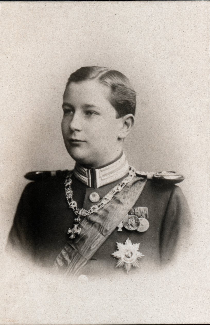 Portrett av prins Eitel Friedrich av Preussen (1883-1942). av French Photographer