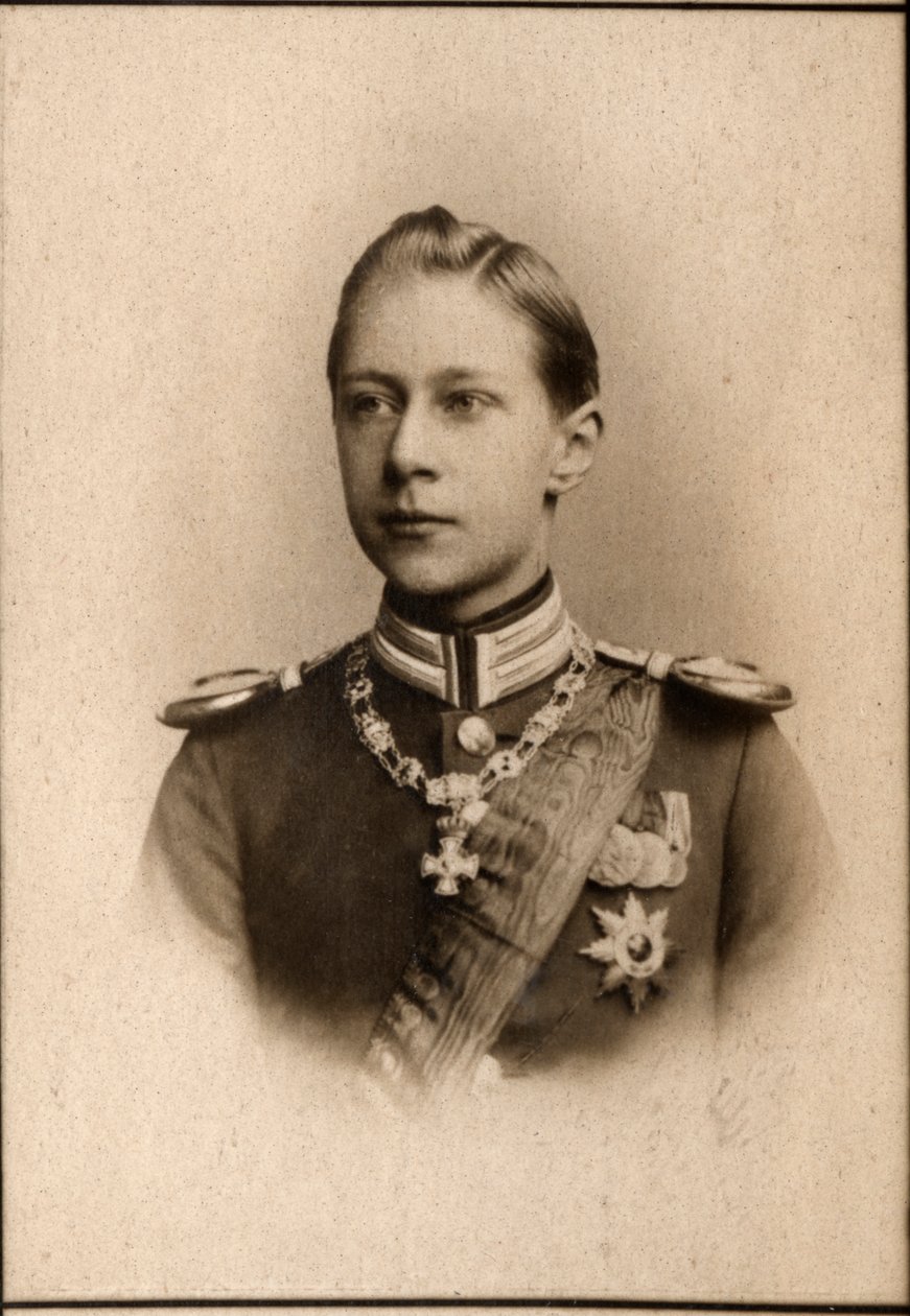 Portrett av prins William (1882-1951), tysk kronprins av French Photographer