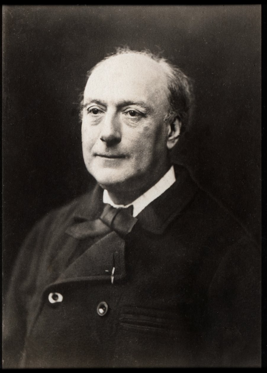 Portrett av Theodore de Banville (1823-1891), fransk poet. av French Photographer