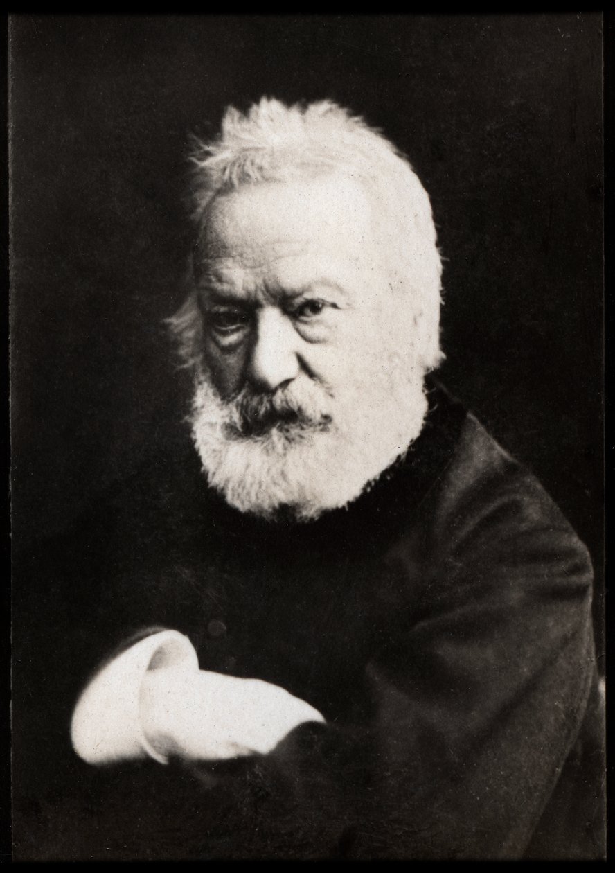 Portrett av Victor Hugo (1802-1885), fransk poet, dramatiker, romanforfatter, essayist. av French Photographer