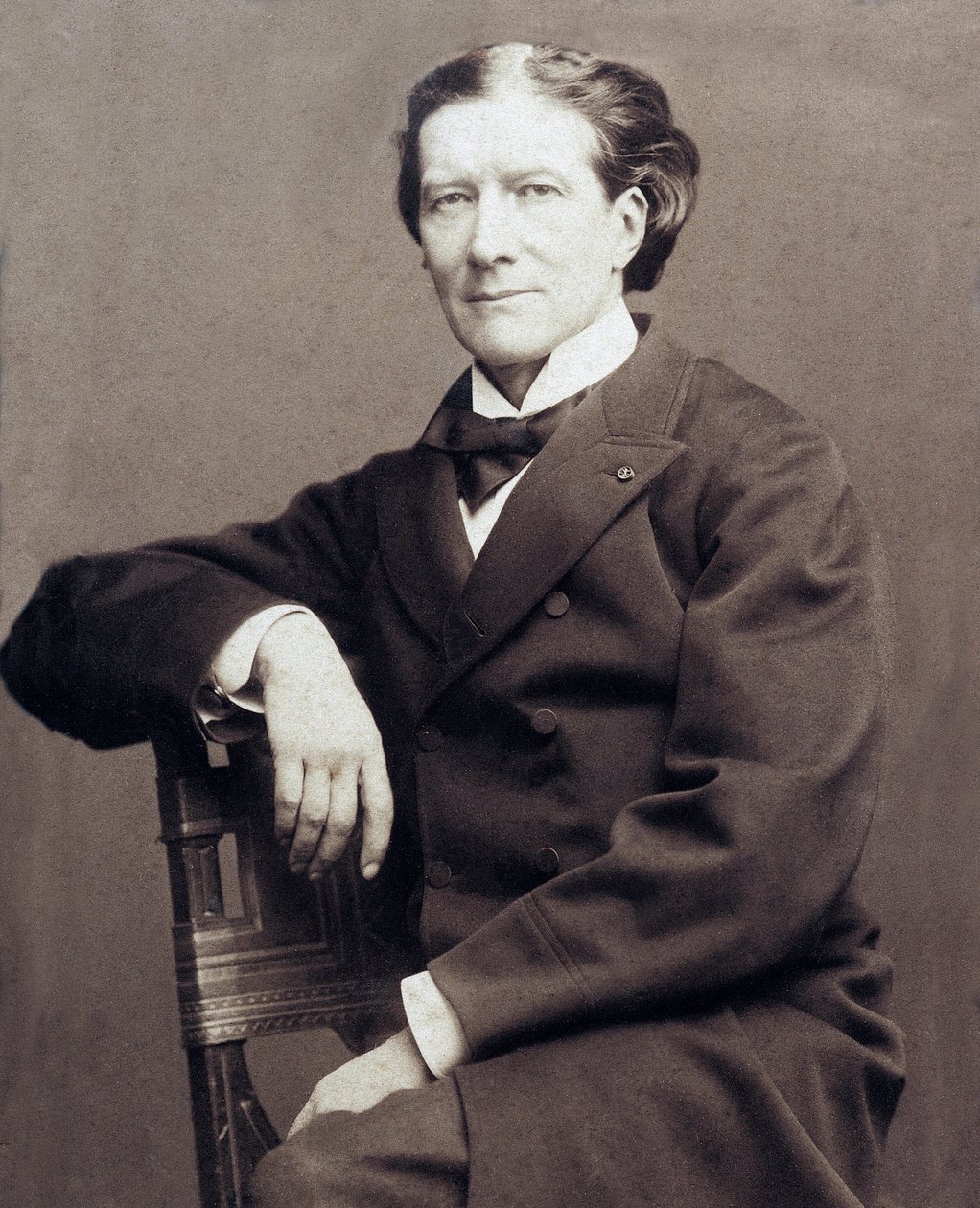 Portrett av viktorianske Sardou (1831-1908), fransk dramatiker av French Photographer