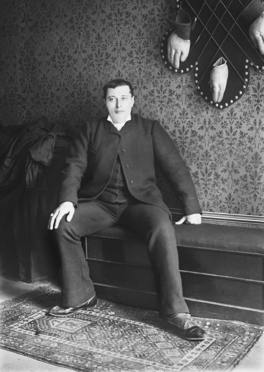 Portrett av menneske, Bourmont-regionen i Haute-Marne (Haute Marne), ca. 1880. Fotografi. Ducos samling. av French Photographer