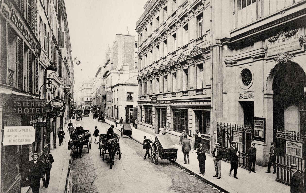 Rue de Provence, Paris (s/h-bilde) av French Photographer