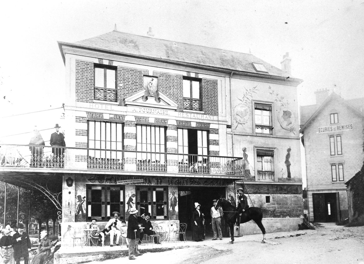 Hotel Fournaise i Chatou, ca. 1880 av French Photographer