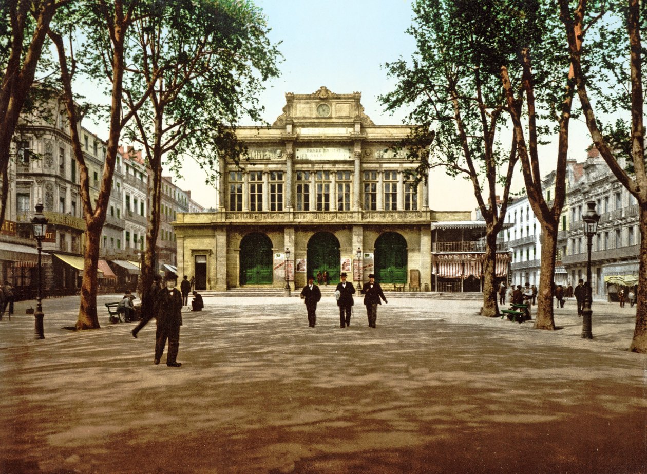 Det kommunale teateret i Béziers, Frankrike, 1890-1900 av French Photographer
