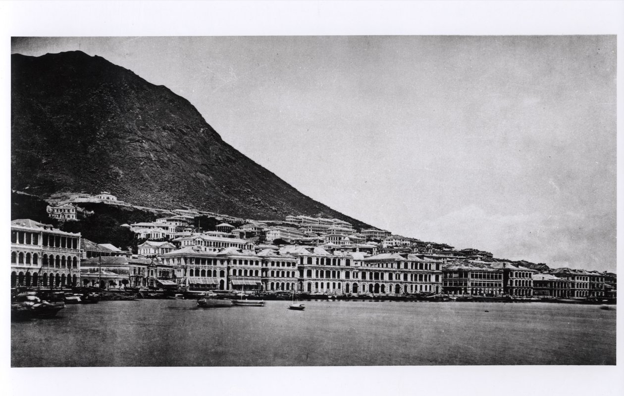 The Praya, Hong Kong, fra Illustrasjoner av Kina og dets innbyggere av J. Thompson, utgitt i 1873 av French Photographer