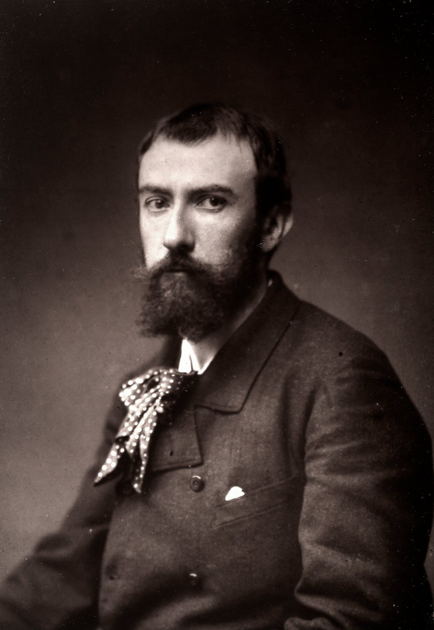 Kunstneren Henri Lerolle portretterte i anledning Salongen i Paris i 1885 av French Photographer