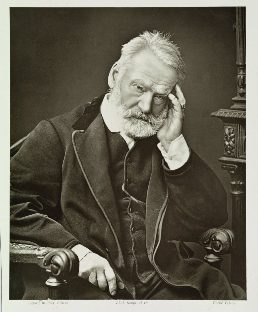Victor Hugo (1802-85), fra Contemporary Gallery, ca. 1874-78 av French Photographer