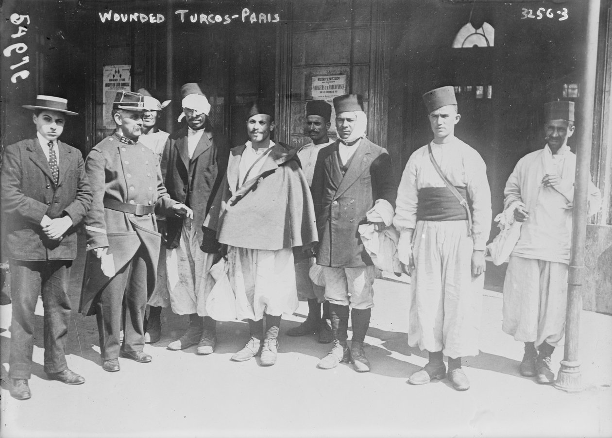 Sårede Turcos i Paris, 1914 av French Photographer
