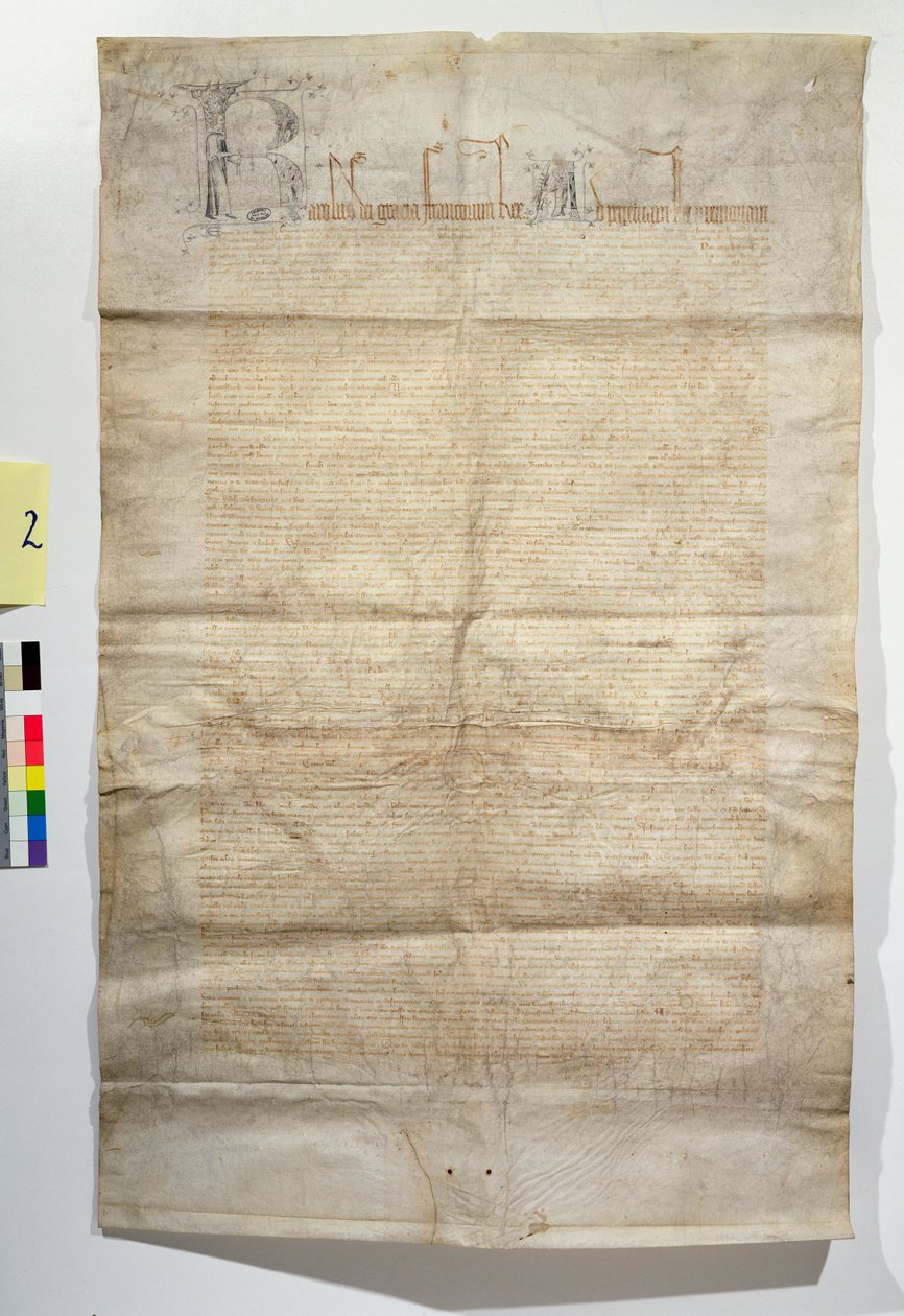 AE II 401 AB Foundation Charter for det kongelige kapell i Vincennes dedikert til treenigheten, november 1379 av French School