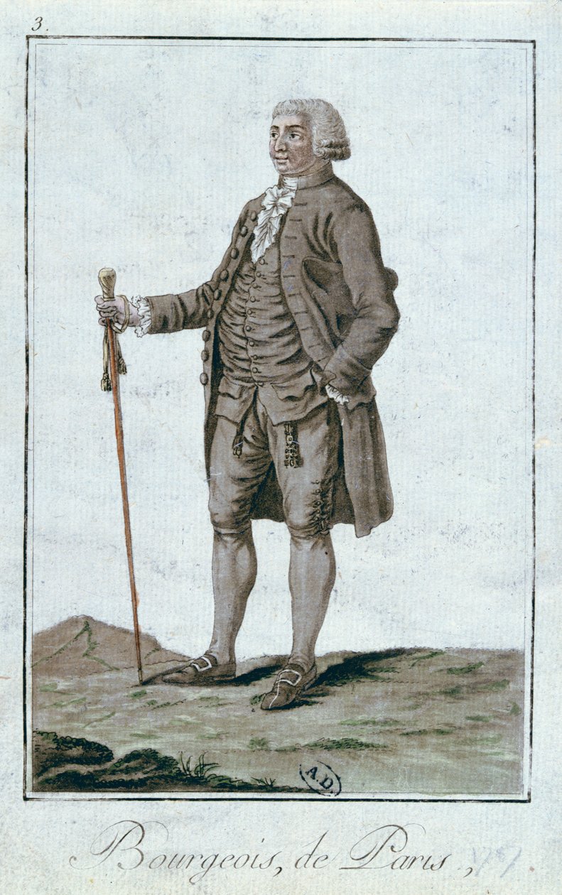A Bourgeois of Paris, 1787 av French School