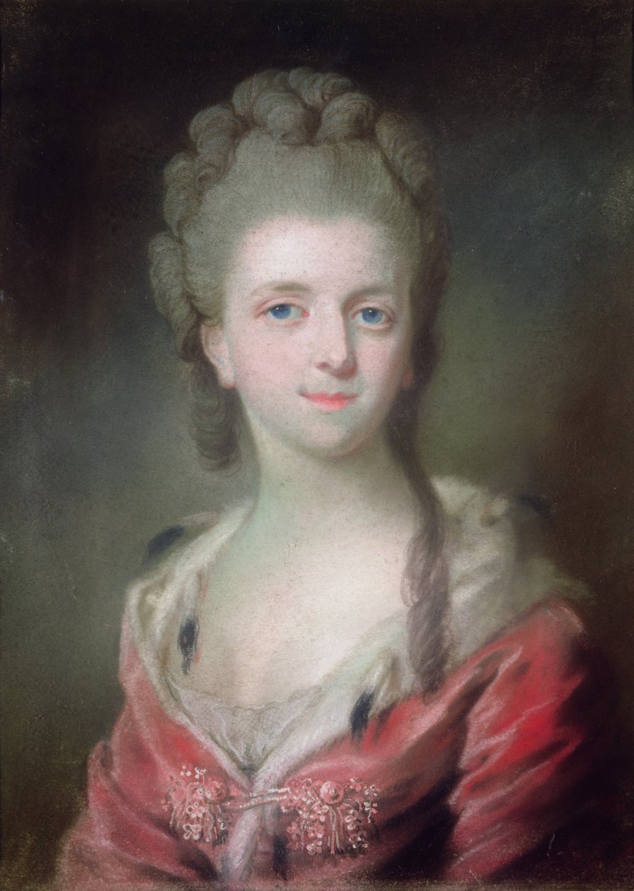 En prinsesse fra huset til Bourbon (pastell på papir) av French School