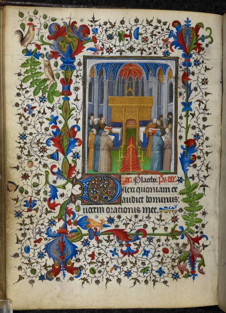 Legg til 16997 f.171v Offices of the Dead (Vespers) fra Chevalier Hours, c.1420 (vellum) av French School