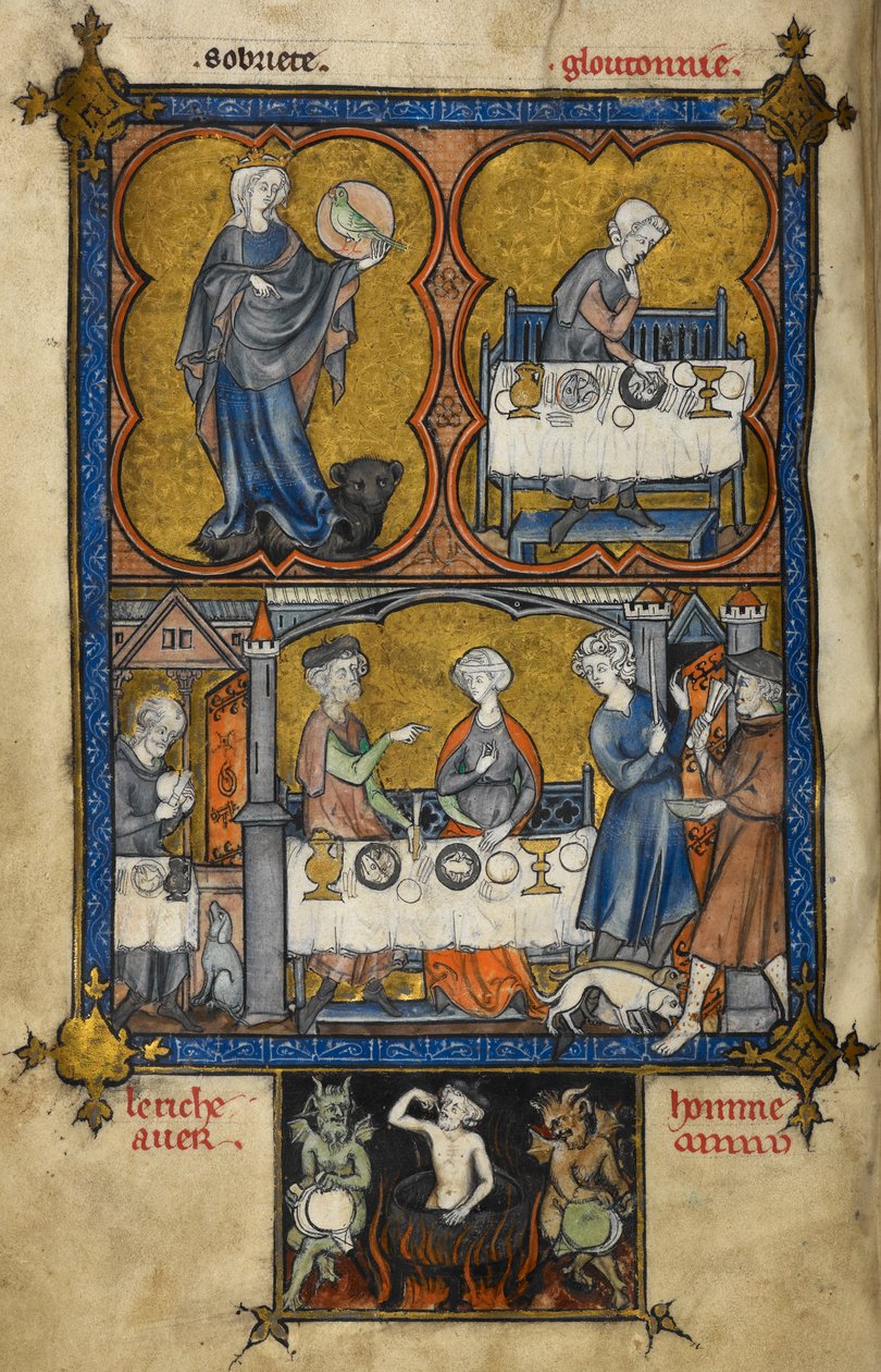 Legge til. 54180, f.188v La Somme le Roi (En undersøkelse for en konge), ca. 1295 Paris av French School