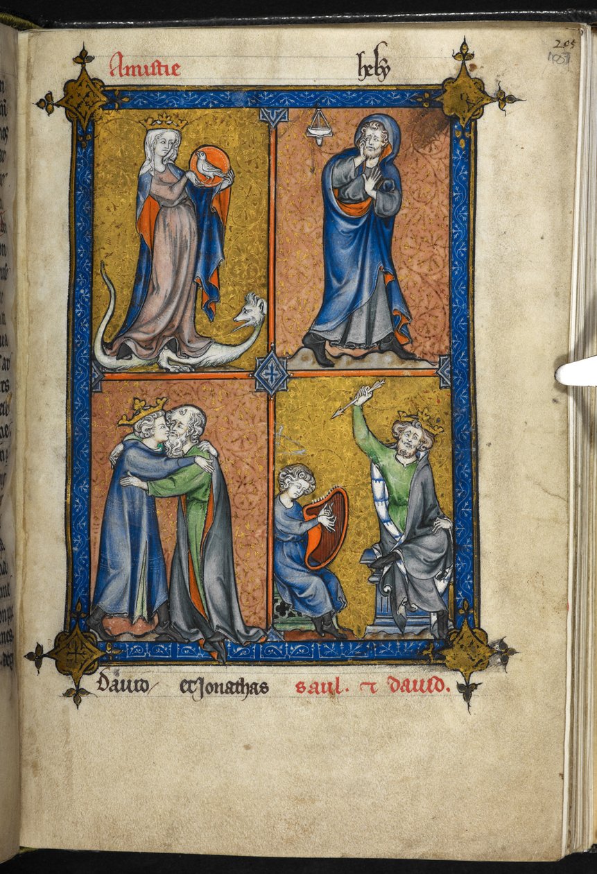 Legg til MS 54180 f.107r Laurent d'Orléans, Kongen Somme, ca. 1295 (manuskript) av French School