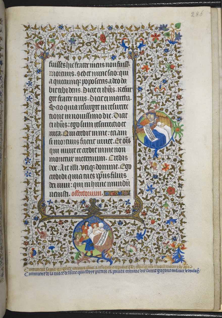 Legg til Ms 18850 f.286r Book of Hours (The Bedford Hours) c.1410-30 (blekk, farge og gull på vellum) av French School