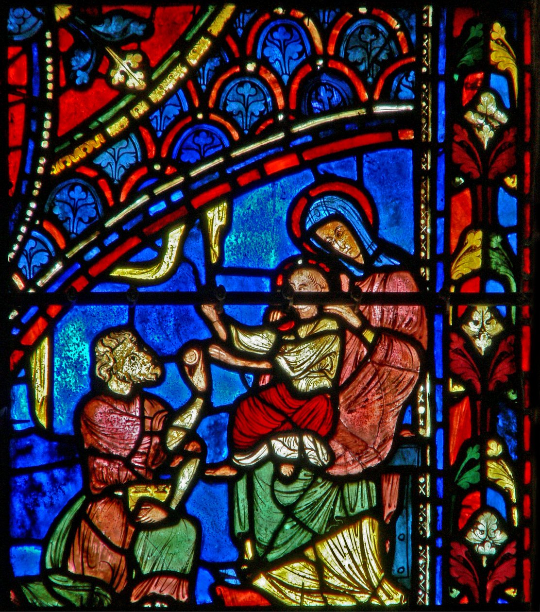 Tilbedelse av magi (w28b) av French School