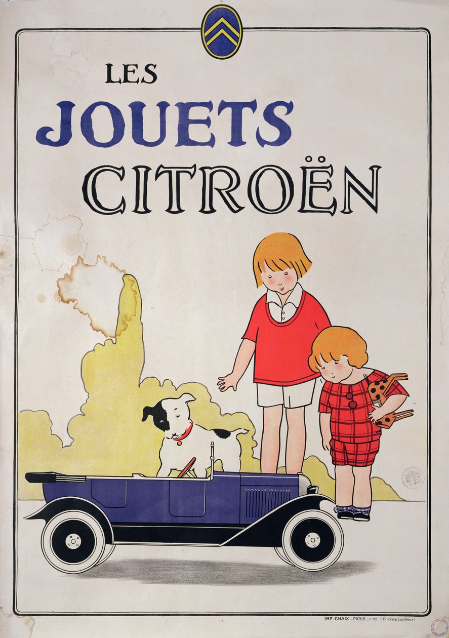 Annonse for Citroen Toys, 1922 av French School