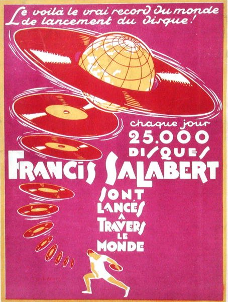 Annonse for Francis Salabert Disques av French School