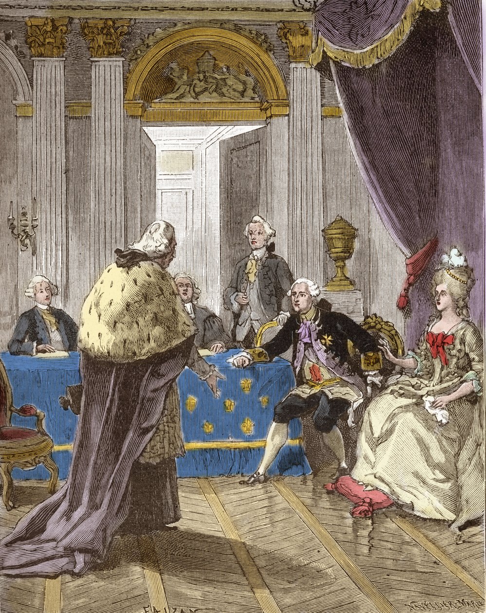 Affair of the necklace av French School