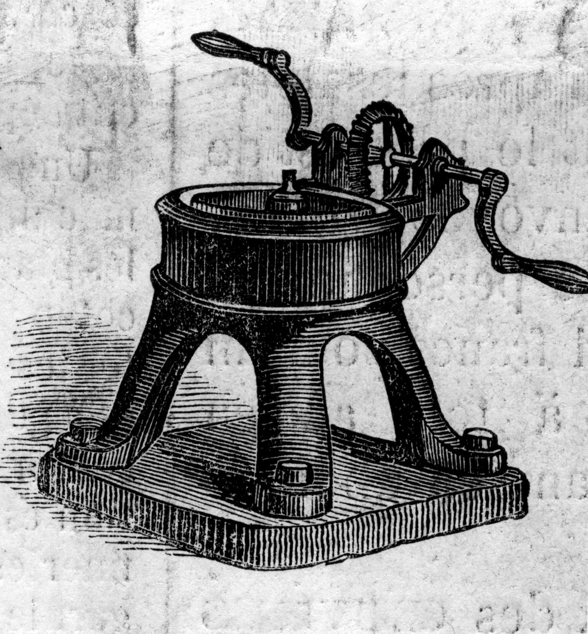Landbruksmaskin: en vri til stede på landbruksutstillingen i 1860 i Paris. Gravering i "" Le Monde Illustré"" nr. 168 av 30. juni av French School